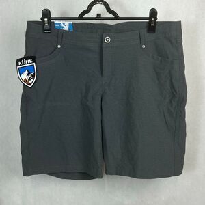 NEW Kuhl Women’s Trekr Shorts Sz 14 Charcoal Gray 8" Inseam kuhlKURVE Outdoors H